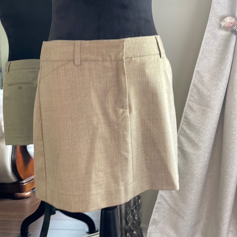Gold shimmery lined skirt